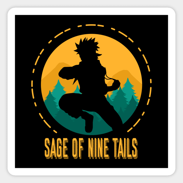 Sage of nine tails Magnet by cwijeta